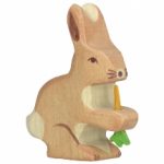 Holztiger Rabbit/Hare with Carrot