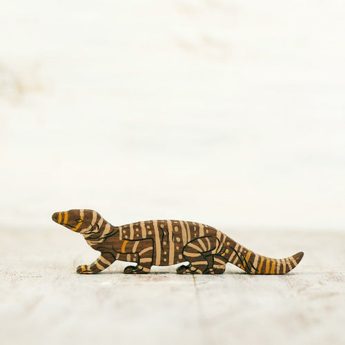 Wooden Caterpillar Australian Goanna